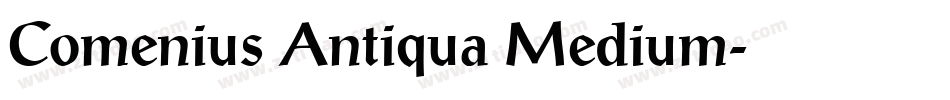 Comenius Antiqua Medium字体转换